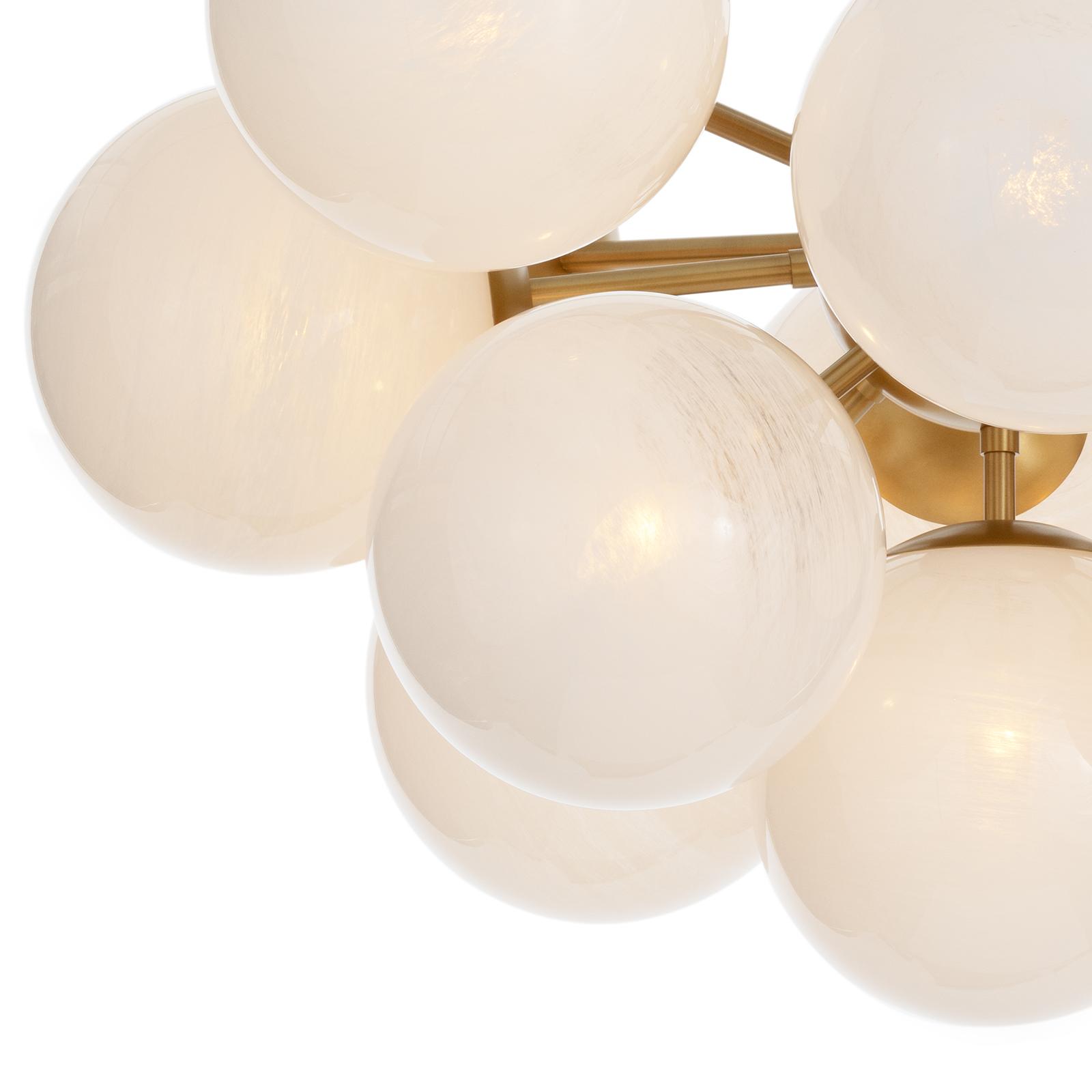 Shine Flush Mount (Natural Brass with Swirl Glass) | Regina Andrew